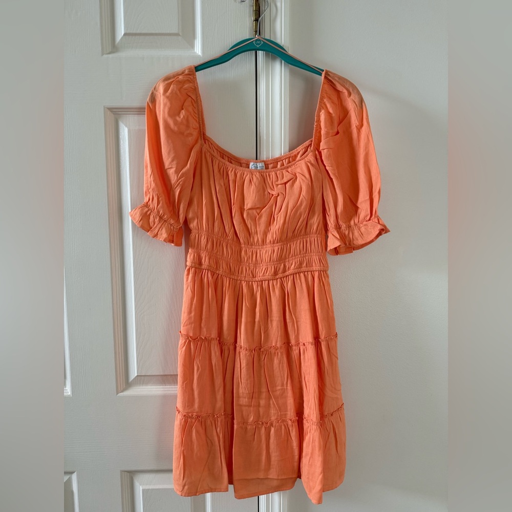 orange francescas sun dress